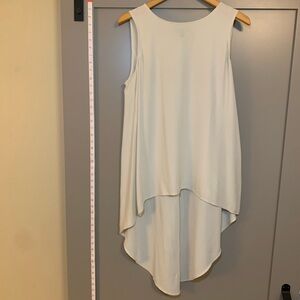 Eileen Fisher 100% Silk Georgette Crepe High Low Tunic Top Size Women’s Medium